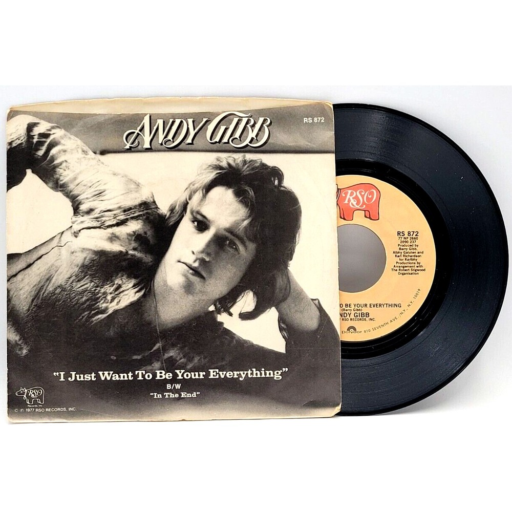ANDY GIBB - I JUST TO BE YOUR EVERYTHING / IN - POP ROCK - PICTURE SLEEVE & 45